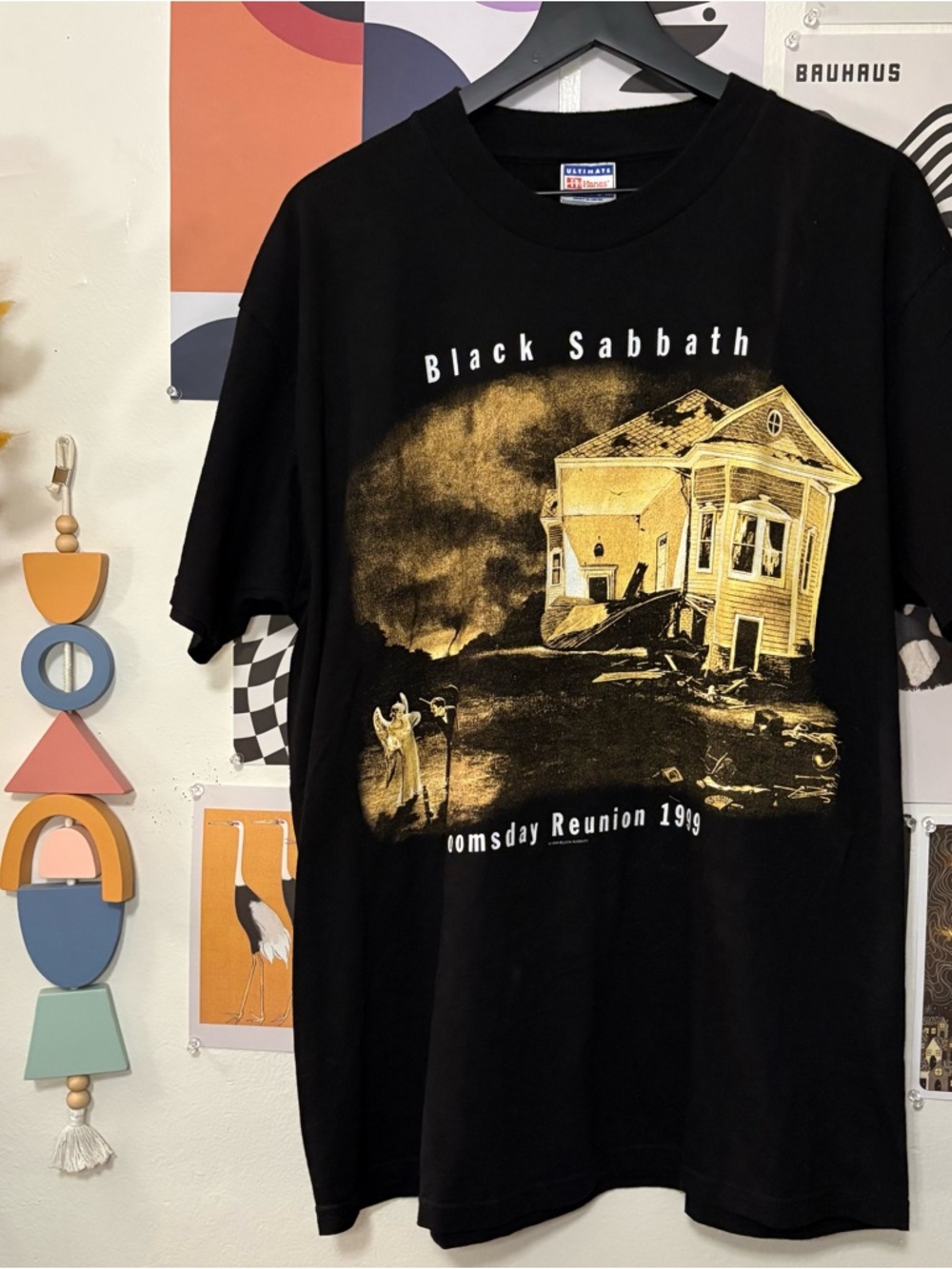 Black Sabbath Doomsday Reunion 1999 Graphic T-Shirt - Black